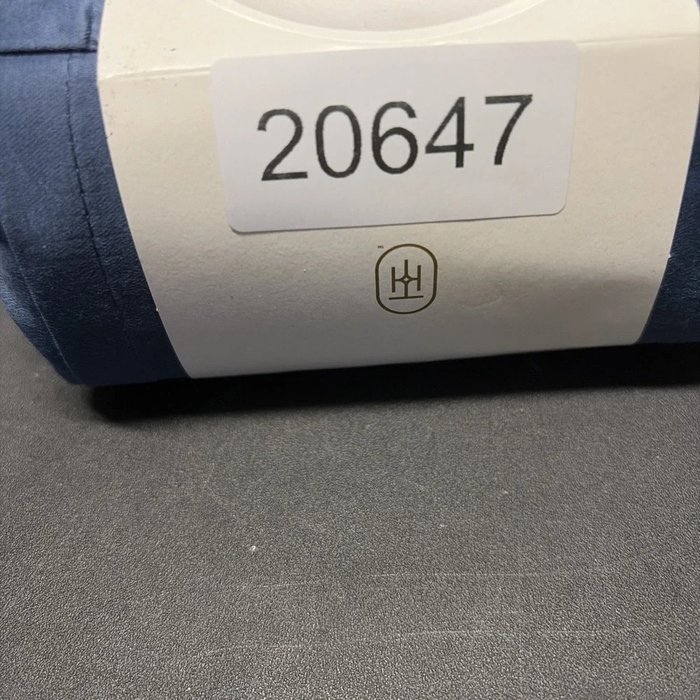 Full 400 Thread Count Performance Flat Sheet Metallic Blue Threshold Cotton 0647